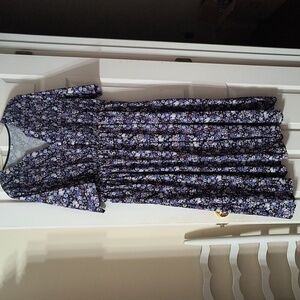 Beautiful black, purple, white and burgundy dress